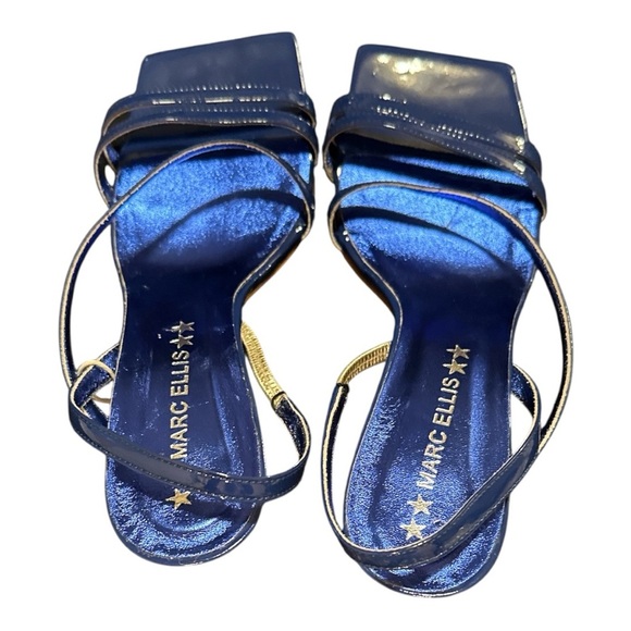 Marc Ellis Blue Strappy Heels – Patent Leather – Size 38/38.5 – NWT - Picture 4 of 8